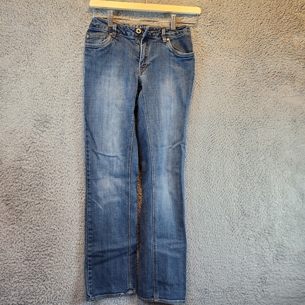 Levis Jeans Youth 14 (Fits 25x28) Medium Wash Stretch Low Rise Straight Leg